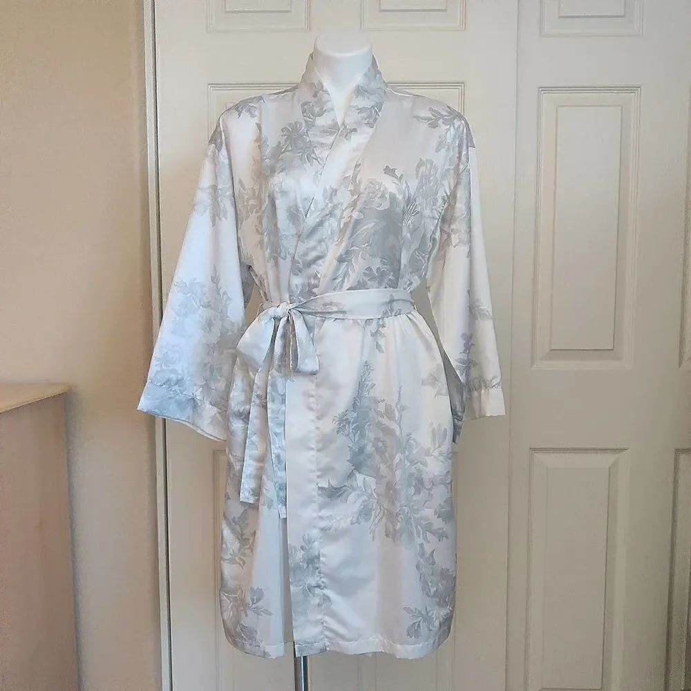Monique Lhuillier & Pottery Barn Bouquet Floral Kimono Robe sz XS/S